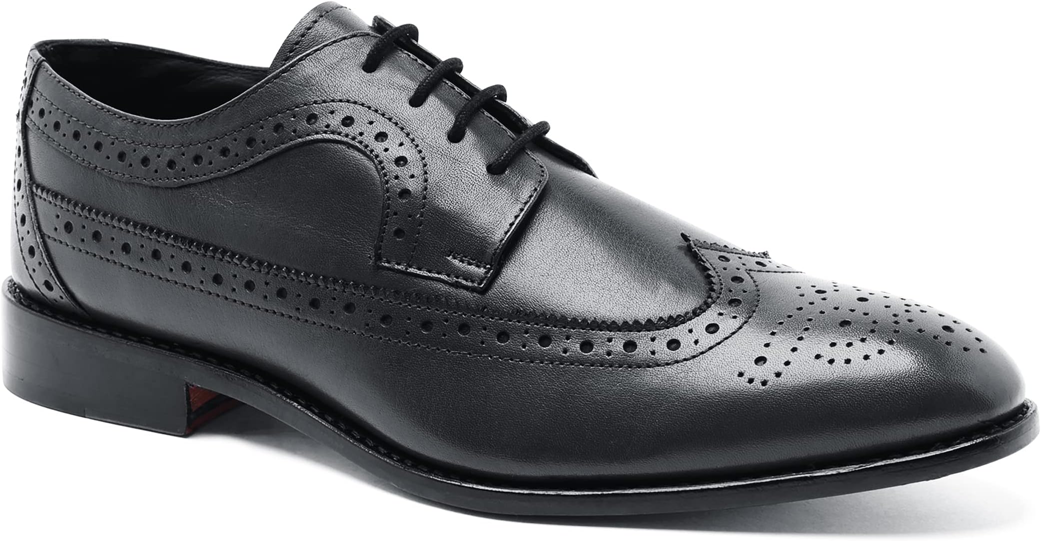 Anthony VeerMen's Regan Wingtip Oxford Full Grain Leather Shoes Goodyear Welt