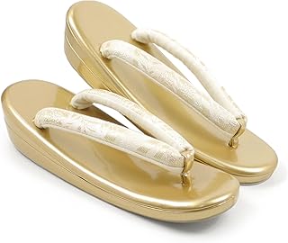 [NISHIORI] 草履 レディース 訪問着 留袖 結婚式 帯地の鼻緒 フォーマル 二枚芯 S M L LL 3L 唐草 単品 金 銀 ゴールド シルバー 入学式 卒業袴 袴 お宮参り シャンパンゴールド