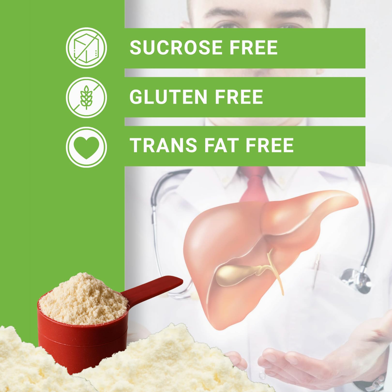 PentaSure Hepatic Liver Care Nutritional Supplement | Vanilla Flavor - 1Kg | BCAA, MCT & Calorie Dense Nutritional Supplement Drink | 17.5g Protein per 100g | Supports Liver Function, Muscle Recovery — Amazon image 6