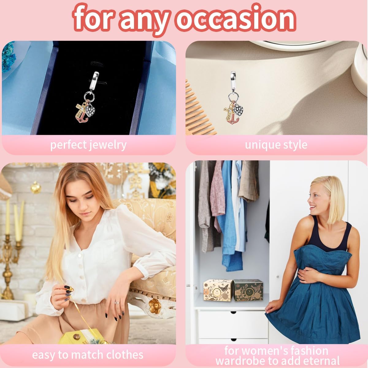 S925 sterling silver Astronaut Flower Little Animal Family Tree Heart Charm DIY beads are suitable for Pandora's charming beads - Image 6