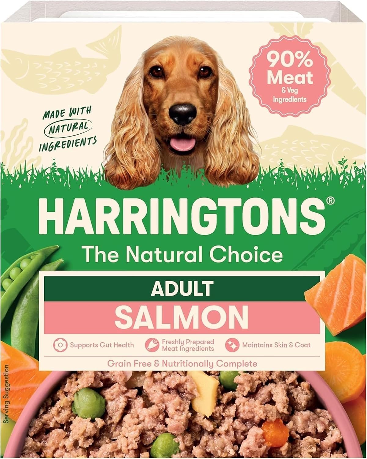 – Complete Wet Adult Dog Food Trays Salmon & Potato 8x400g