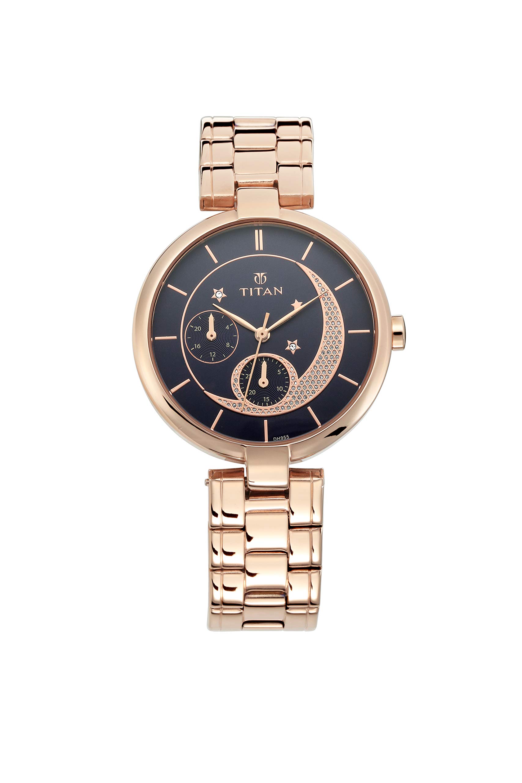 Titan Women Stainless Steel Analog Pink Dial Watch-Nn95086Wm01, Band Color-Rose Gold (B07JRD33PM) Amazon Price History, Amazon Price Tracker
