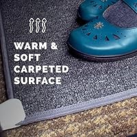 Vista 7 de Cozy Toes - Tapete calentador de pies alfombrado, almohadilla térmica de 70 vatios para debajo del escritorio y más, por Cozy Products