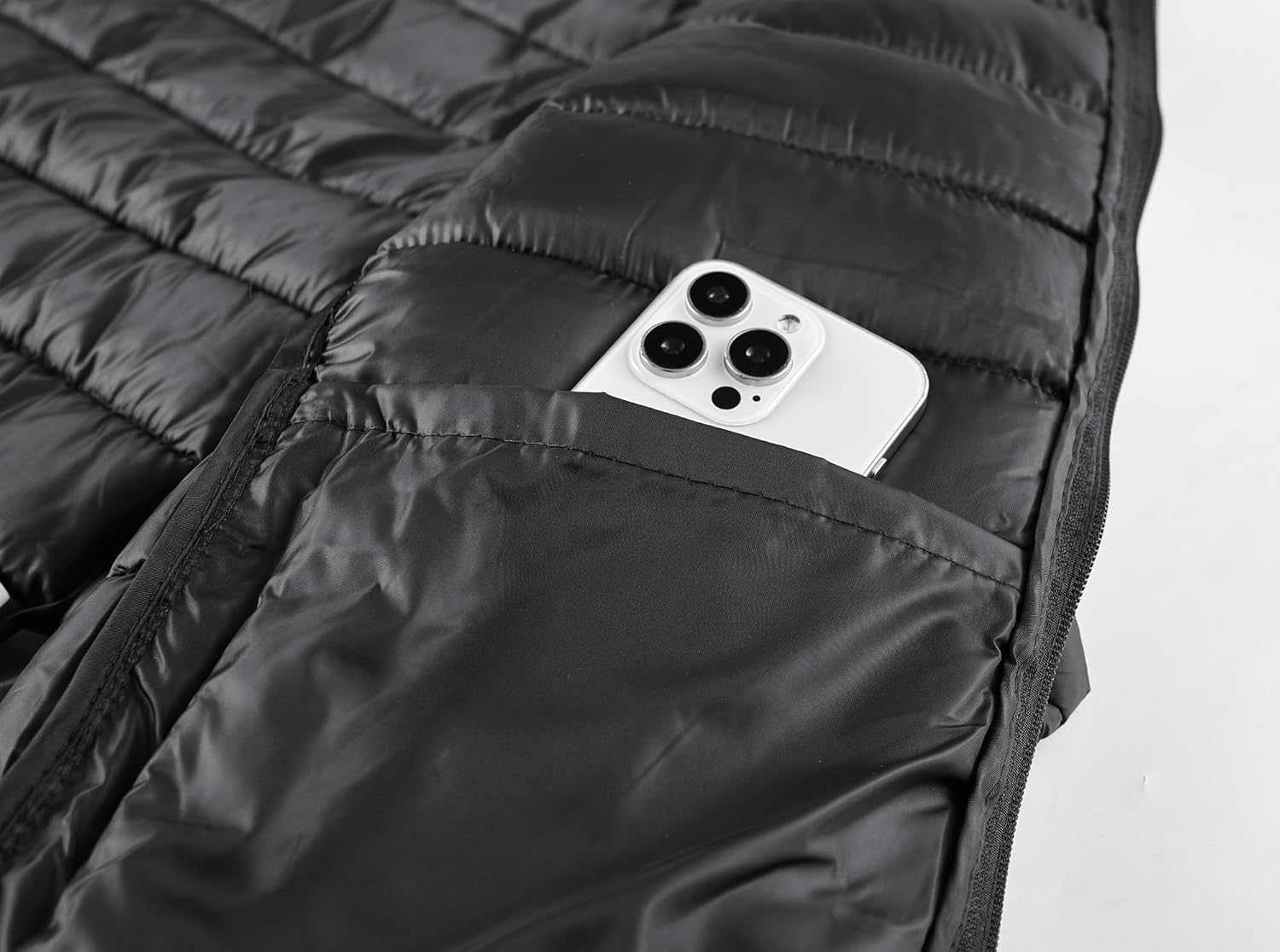 Men's Winter Puffer Jacket Waterproof Synthetic Down Coat Stand Collar Zip Front Casual Outdoor Style Water Resistant