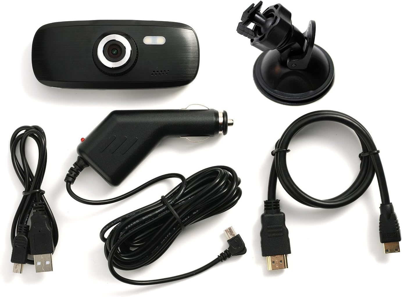 Black Box G1W Original Dashboard Dash Cam - Full HD 1080P H.264 2.7" LCD Car DVR Camera Video Recorder with G-Sensor Night Vision Motion Detection WDR 140° Wide Angle 4X Zoom - NT96650 + AR0330