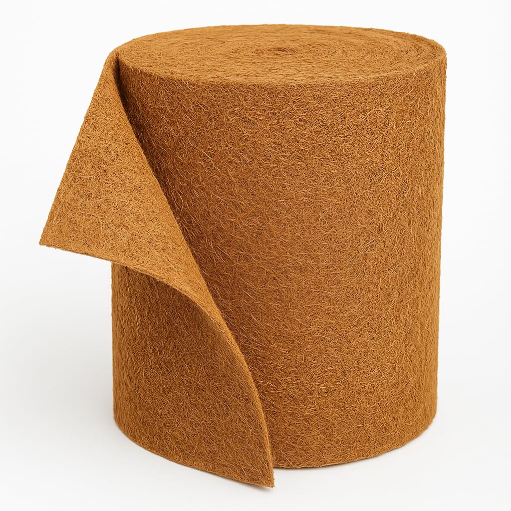 Kokosmatte 100% Biologisch Winterschutz für Pflanzen Kälteschutz in 25cm / 50cm / 75 cm / 100cm (Breite) - (Meterware) Garten (50cm x 5m)