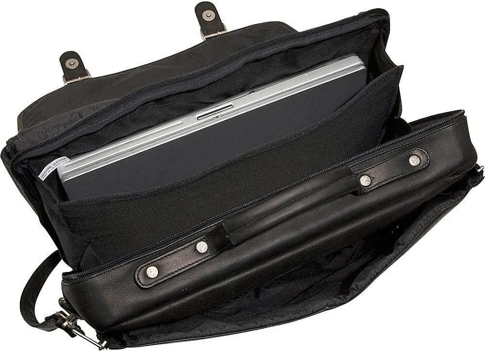 David King & Co. Porthole Laptop Briefcase, Cafe, One Size