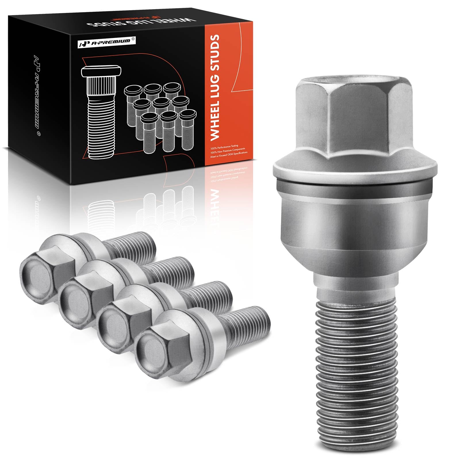4 X WHEEL BOLTS AUDI Q7 (COMPATIBLE FIT) M14x1.5 ALLOY NUT
