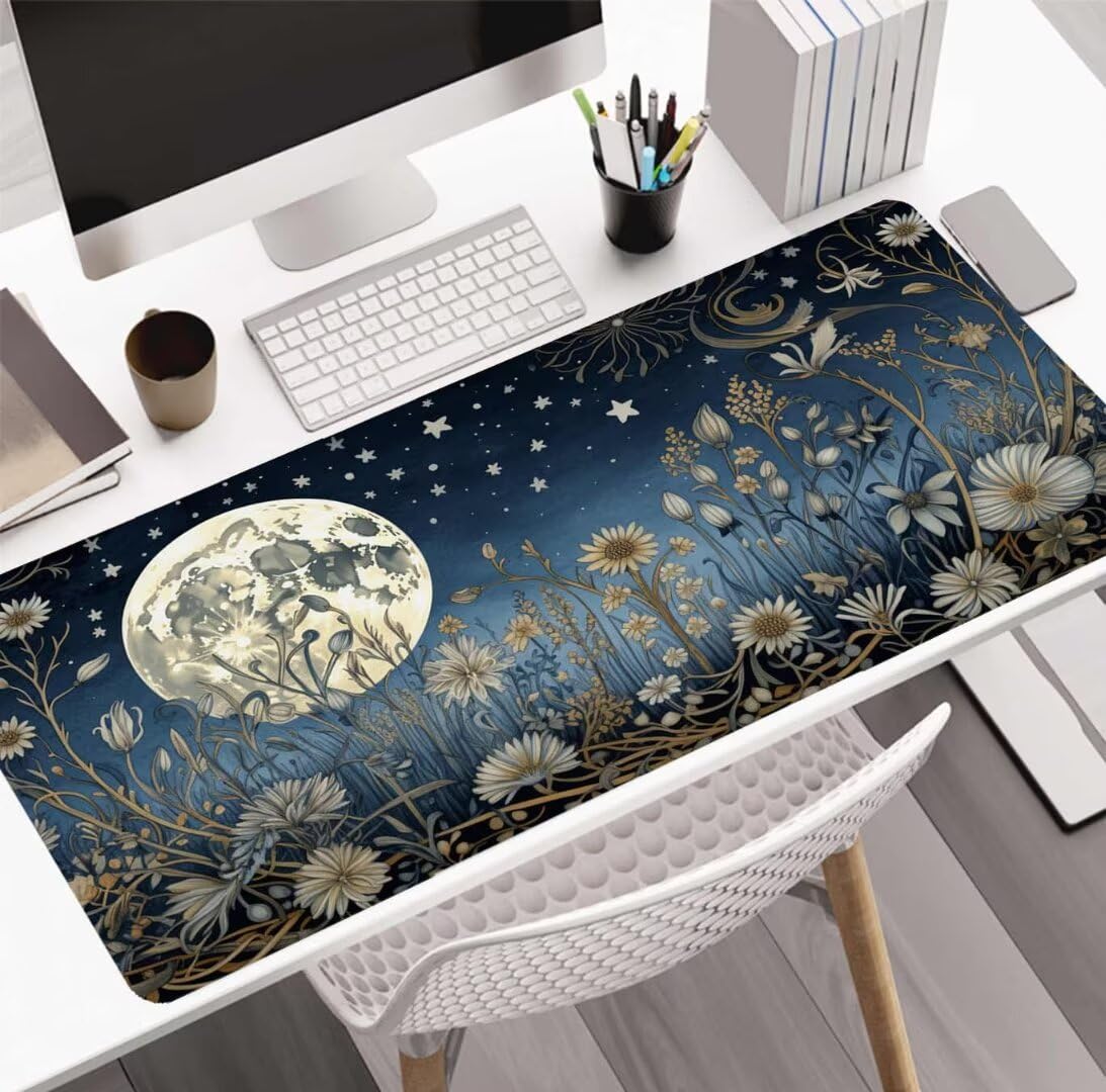 Podkładka pod mysz, 140 x 60 x 0,4 cm, duża gamingowa podkładka pod mysz, rozszerzona podkładka ochronna na biurko, matowa, antypoślizgowa podstawa, duża podkładka pod mysz, podkładka pod mysz,