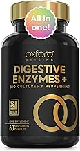 Award Winning 10-in-1 Digestive Enzyme Supplements | Made in The UK | Probiotics & Peppermint Oil for Gut Health, Bloating Relief and Belly Reduction | One Vegan Capsule per Meal | 60 Capsules