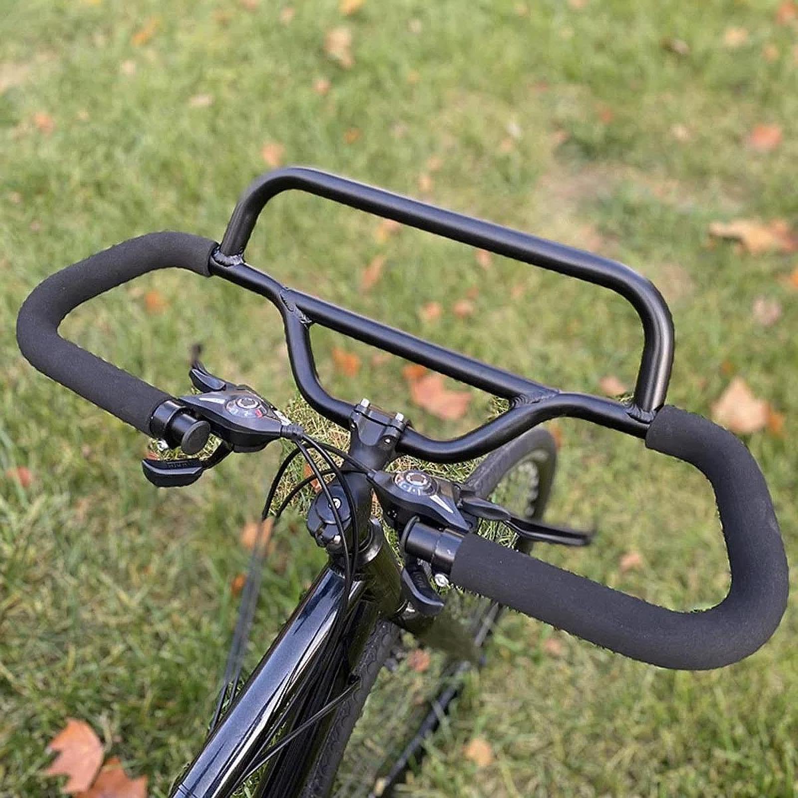 Mountainbike Lenker Schmetterlingslenker Aluminium Fahrradgriff Ersatz Radzubehör Ergonomische Form Einfache Montage Stabilität für Falträder Mountain