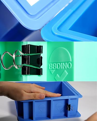 Miniatura 2 de BBDINO Kit de carcasa de molde ajustable para fabricación de moldes de silicona  2 juegos de caja de fácil desmoldeo  Combinación libre y nivelable