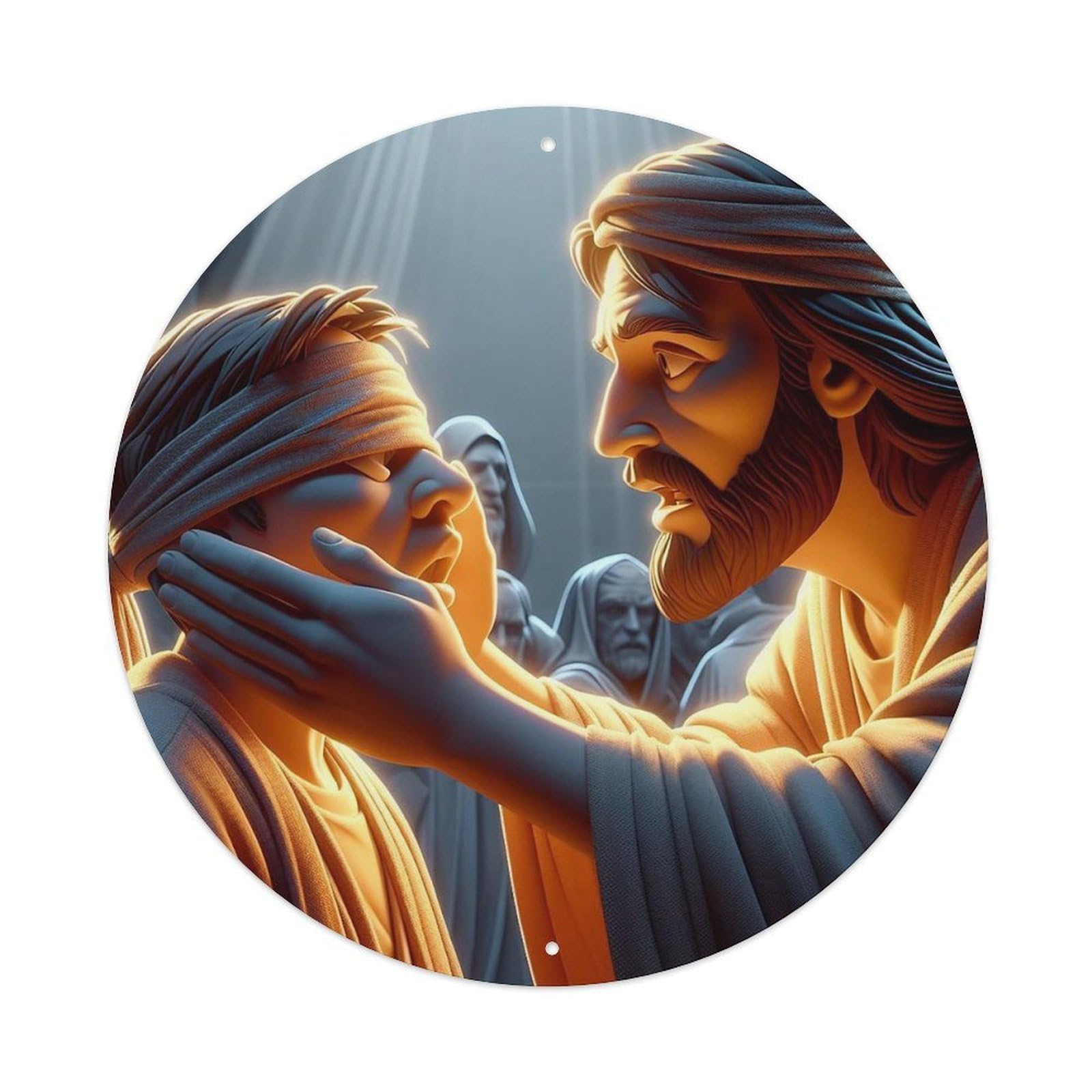 Religious Jesus The Saviour Metal Tin Sign