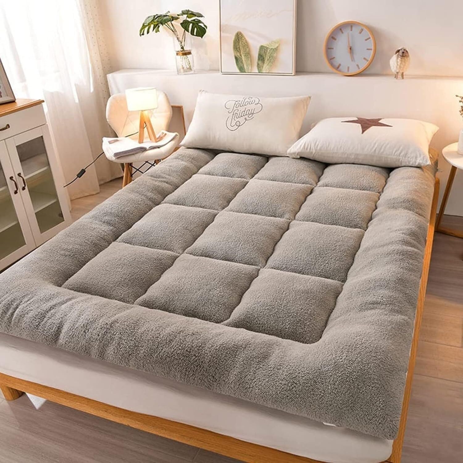 Materasso da pavimento giapponese, spesso giapponese, pieghevole, tatami, facile da riporre e portatile, materasso futon, adatto per campeggio e