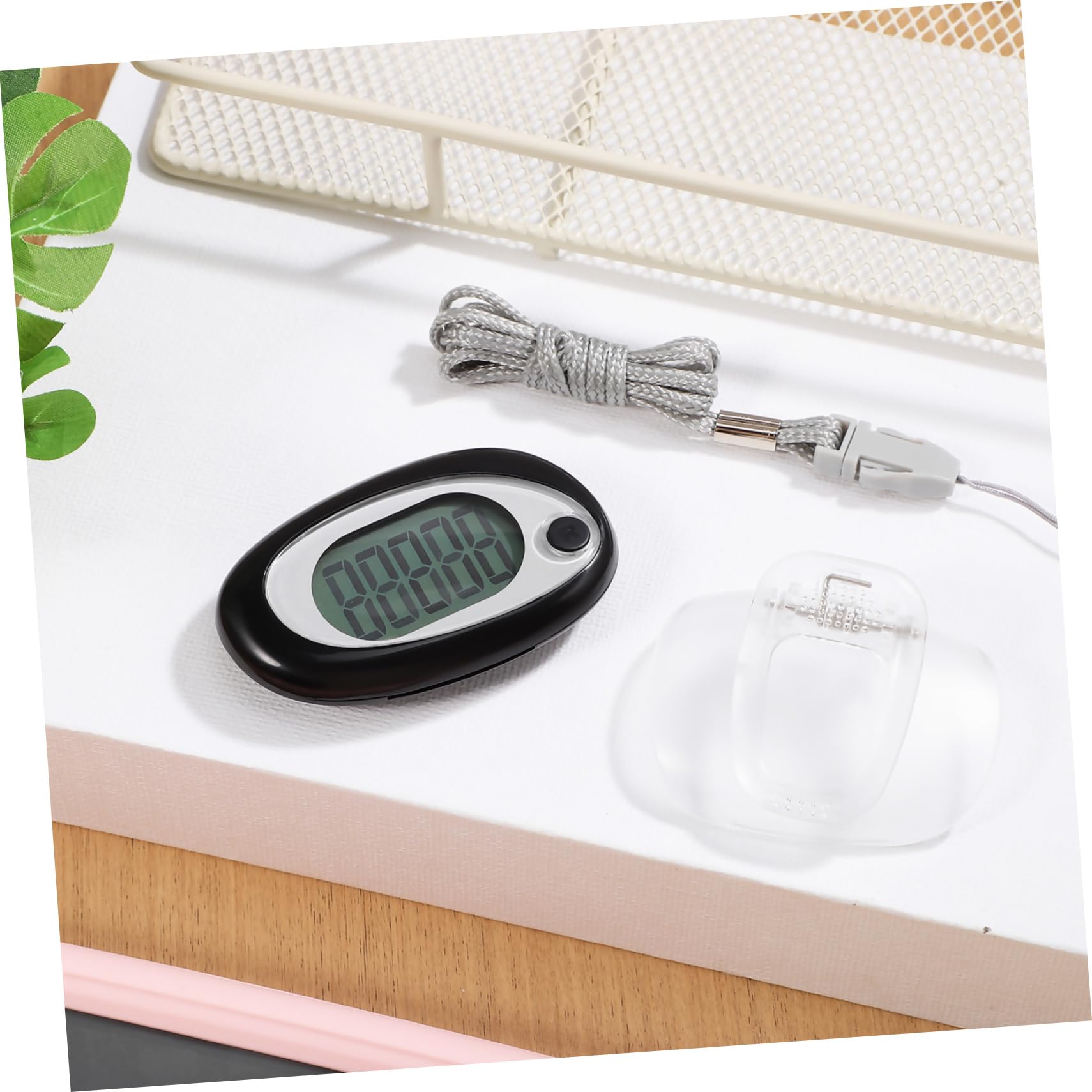 UPKOCH Schrittzähler Schritte Gehen 3D Knöchel Schalter Sport Clips Elektronisch Schlüssel Für Lauftheke Wandern Spazierzähler Plastik Black