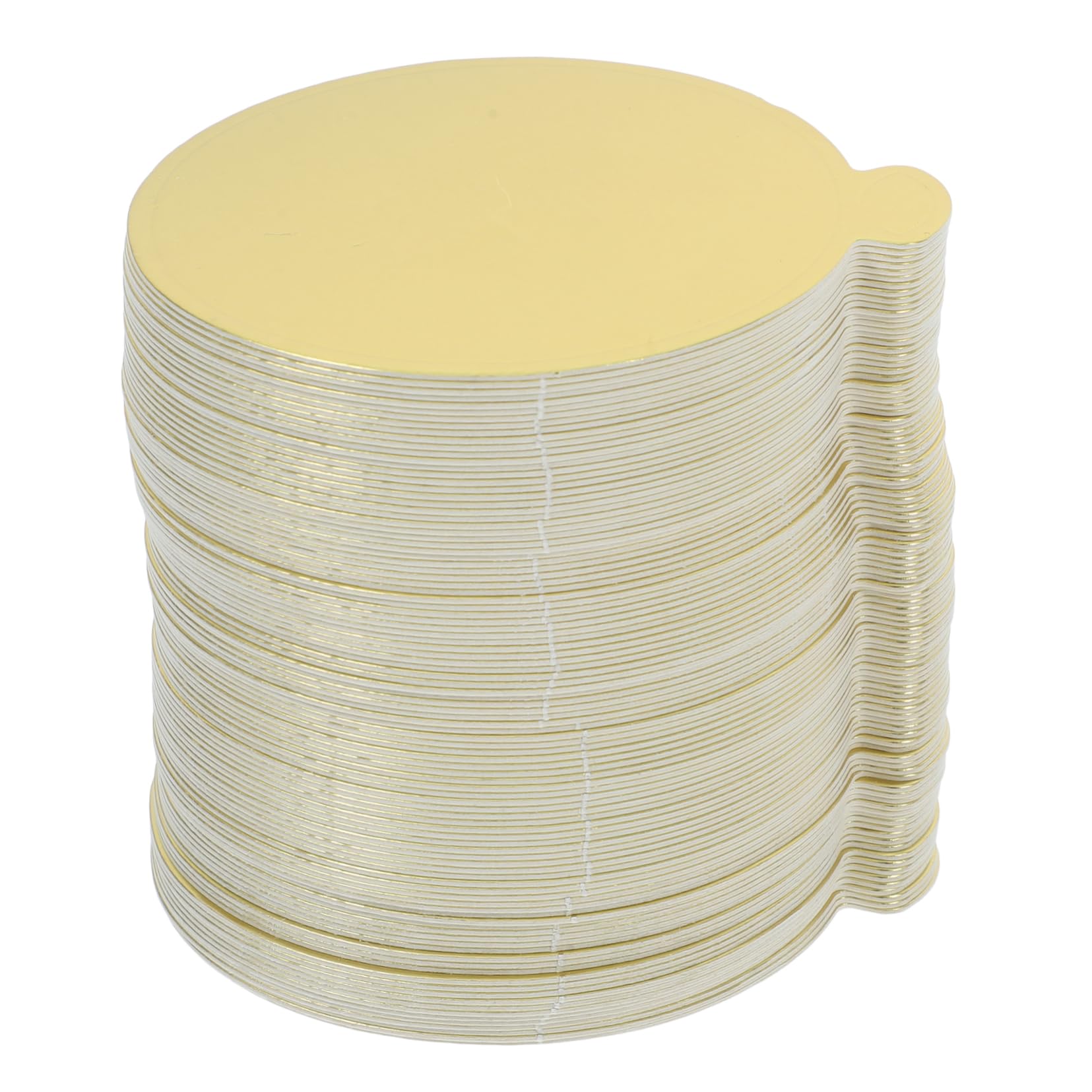 Mikinona 100pcs Cake Tray Cupcakes Mini Plates for Desserts Cardboard Cake Cake Board Cardboard Dessert Thickened Base Round Card Thickened Base Reusable Cake Board Golden Paper
