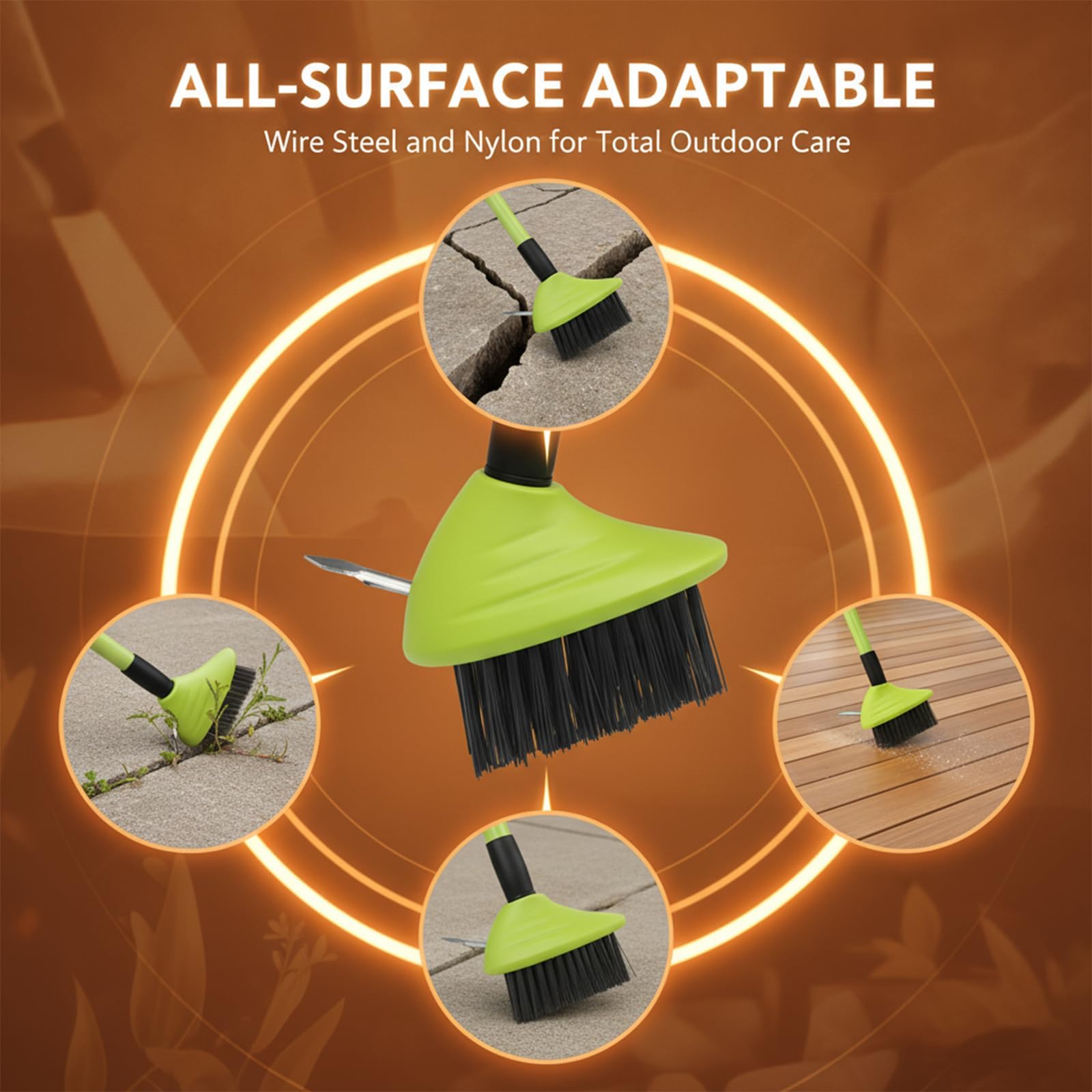 Ensemble combiné de brosses à Mauvaises Herbes polyvalentes (1set)