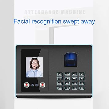 Intelligent Attendance Machine Face Fingerprint Password Recognition Mix Biometric Fingerprint Time Clock for Employees Timeclocks for Business,Korean