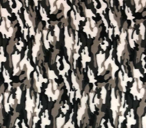 Forro polar estampado CAMOUFLAGE GRIS Tela