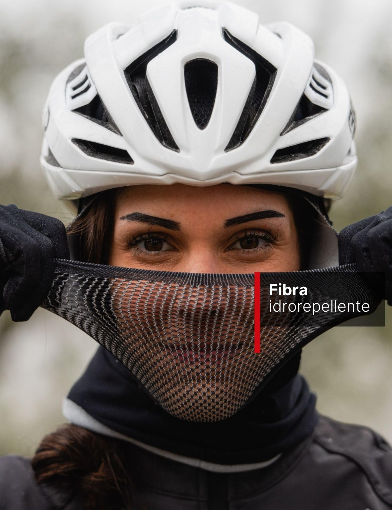 BIOTEX Cagoule Limitless Thermique et Respirant pour l'hiver, sans couture, Idéal pour cyclisme, VTT, moto et sports d'hiver