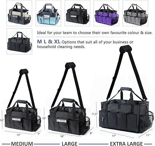 Miniatura 7 de Organizador de limpieza para proveedores de limpieza, con bolsillos para artículos esenciales de limpieza de la casa, organizador de limpieza, bolsa