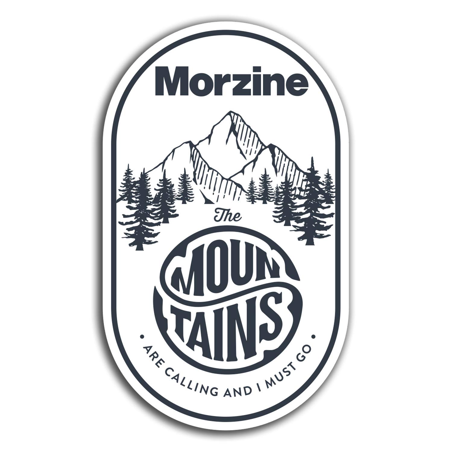 Destination Vinyl Ltd Multi 2 X 10Cm Morzine Mountains Vinyl Stickers - Travel Sticker Laptop Luggage #23570 (10Cm Tall)