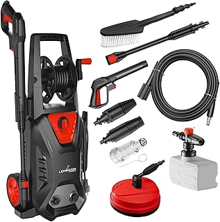 Lavadora de alta pressão 140 bar com kit espuma