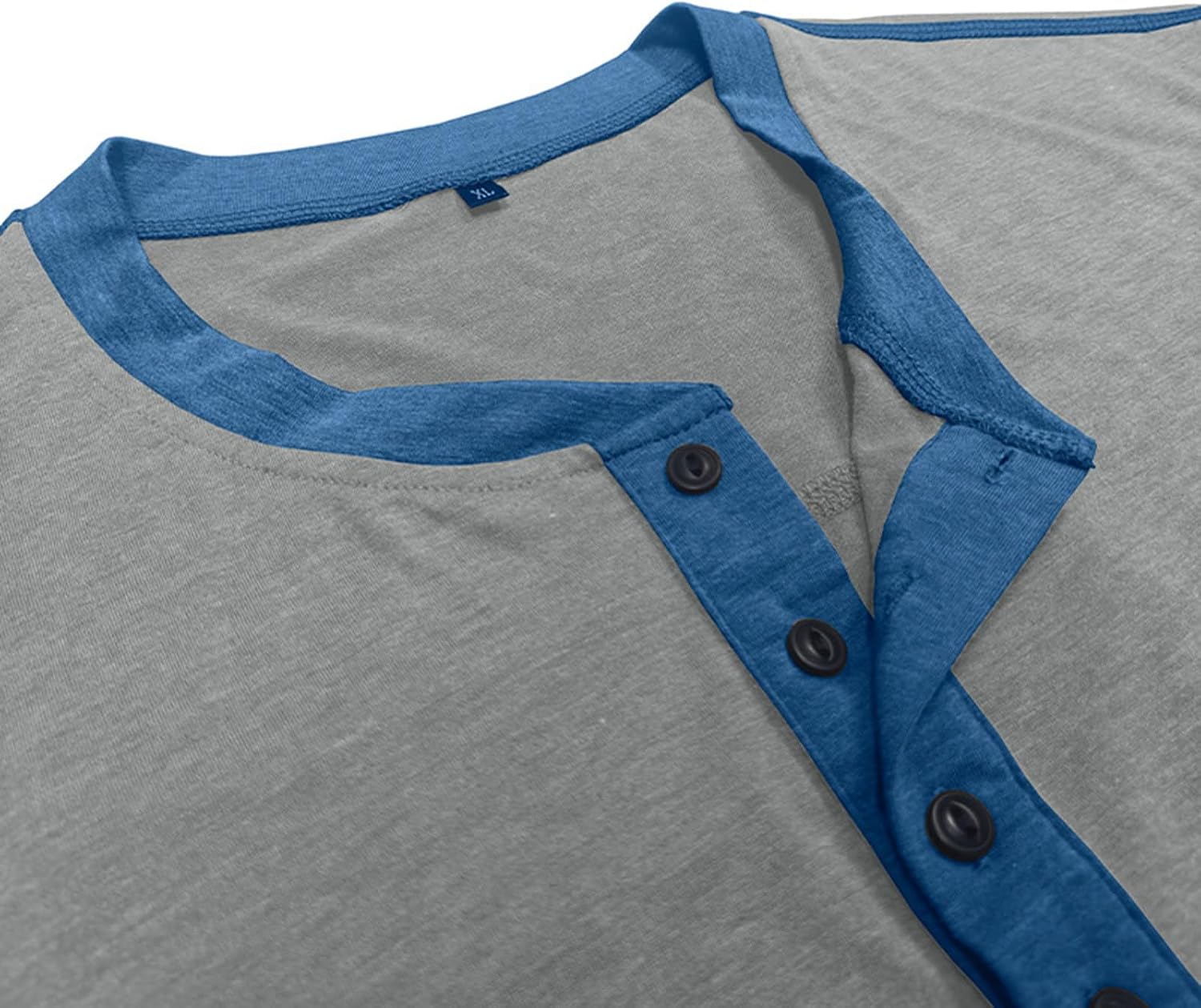 2025 Fall Fashion Men's Long Sleeve Henley Shirts Casual Long Sleeve Button V-Neck Cotton Tops Basic Loose Fit Blouse