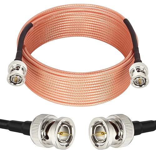 XRDS -RF Cable SDI de 25 pies, cable flexible 3G HD-SDI, BNC a BNC, cable de extensión RG179 de 75 ohmios para 4K 1080P 3G HD SDI Cámara Monitor