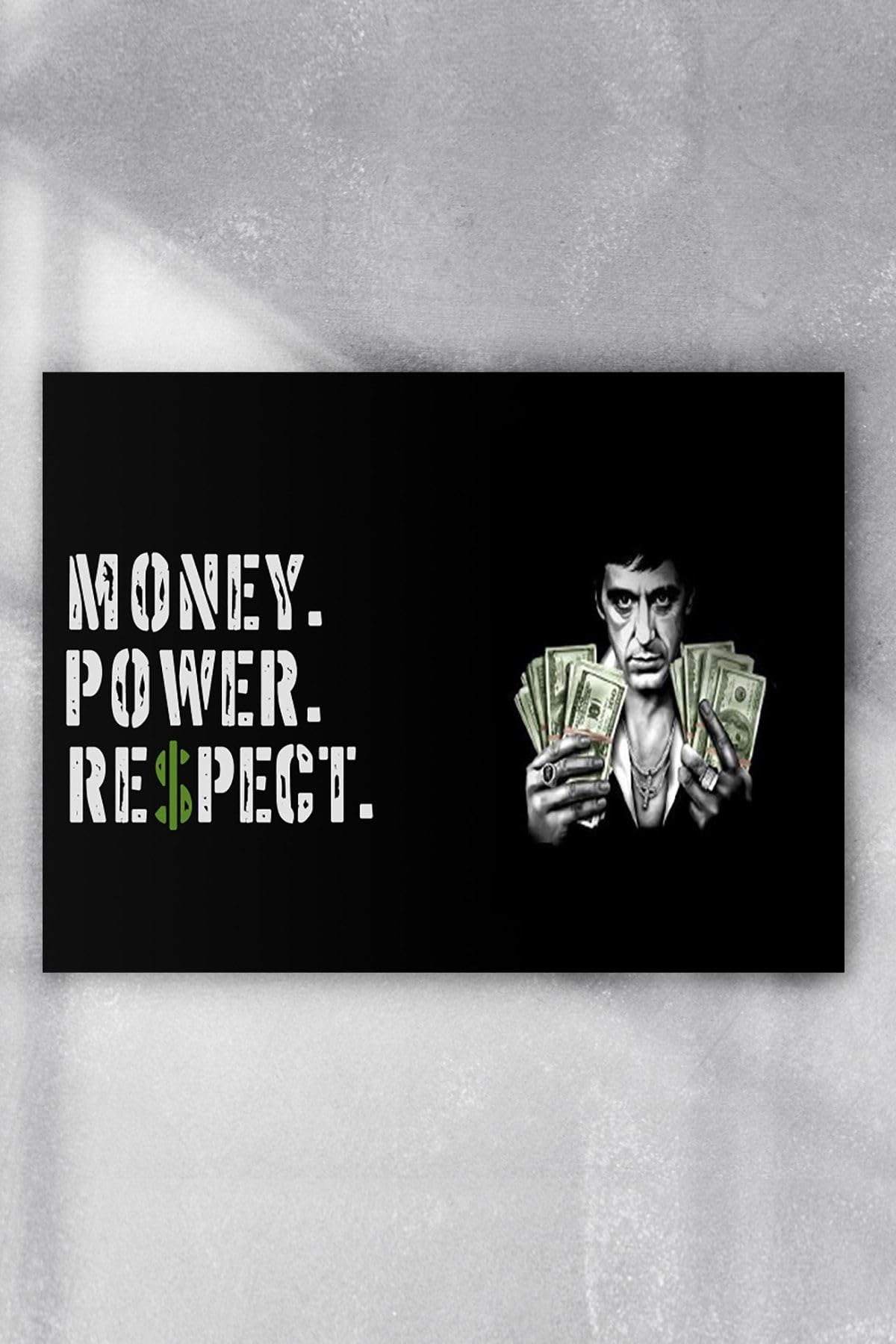 Postermanya (pster7014) Money Power Respect Motivasyon Poster (50x70cm)