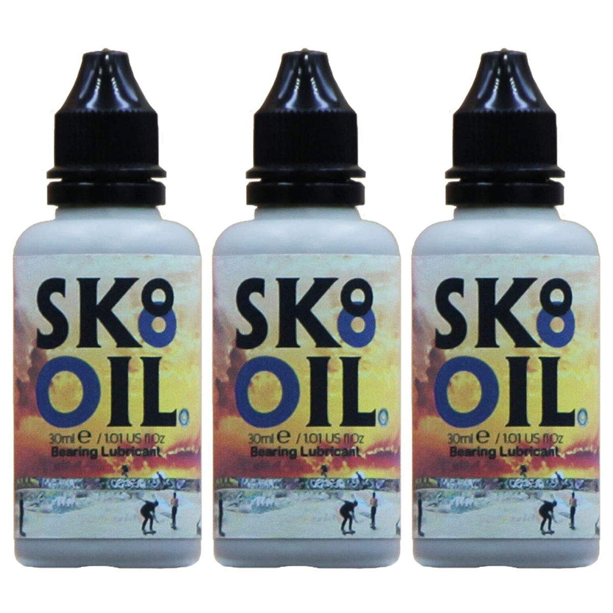 GREEN OIL SK8 Stakeboard Bearing Lubricant, 30 ml, Biodegradable, Plant Based, Environment Friendly, Non Toxic, Skin Safe, Free of Petrochemicals, Recycled Plastic Bottle, Award Winning - 3 Pack