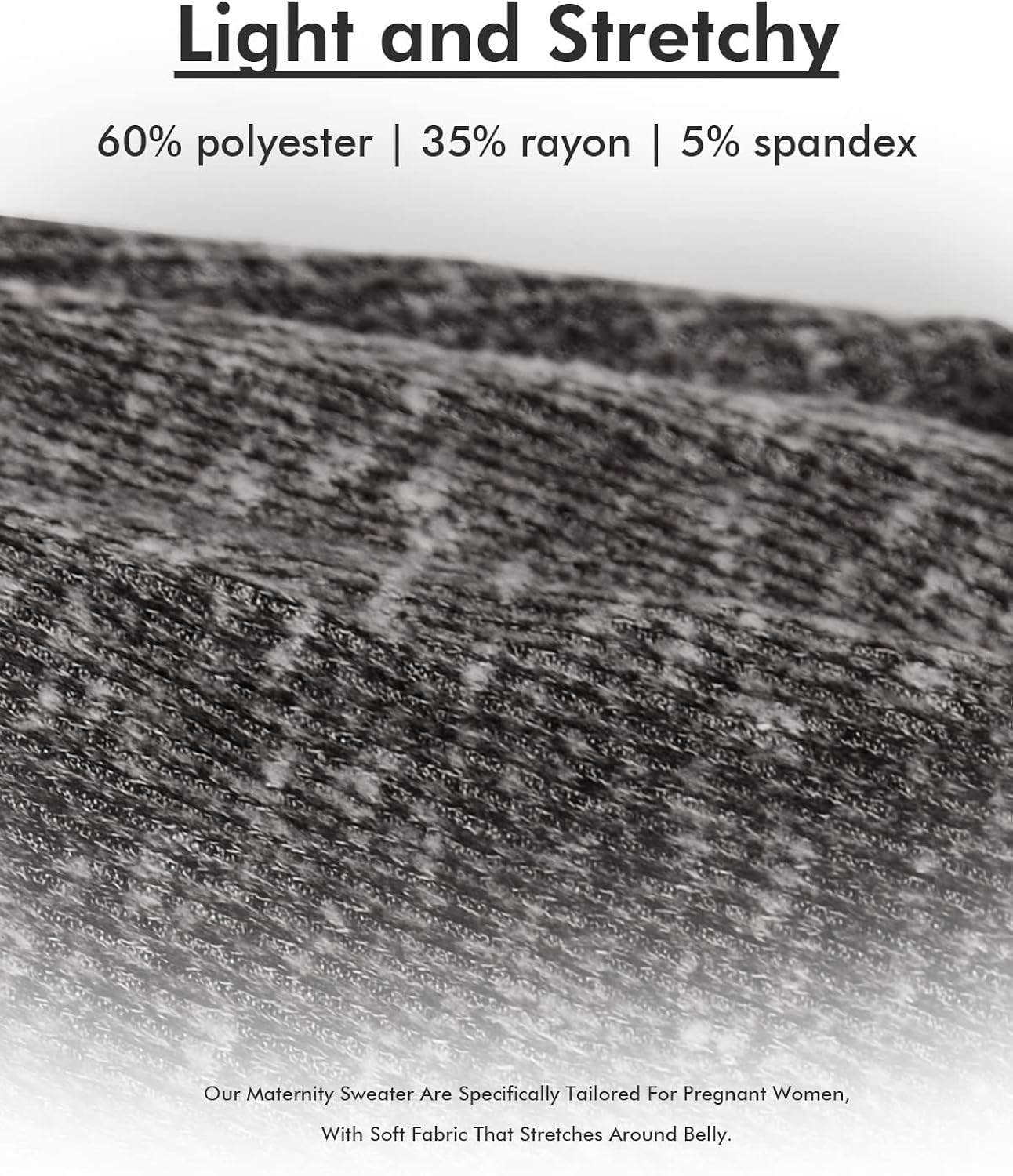 BBHoping Women's Maternity Sweater Tops Long Bishop Sleeves Pregnant Tunics Long Sleeve Winter Pregnancy Peplum Top at  Women’s Clothing store