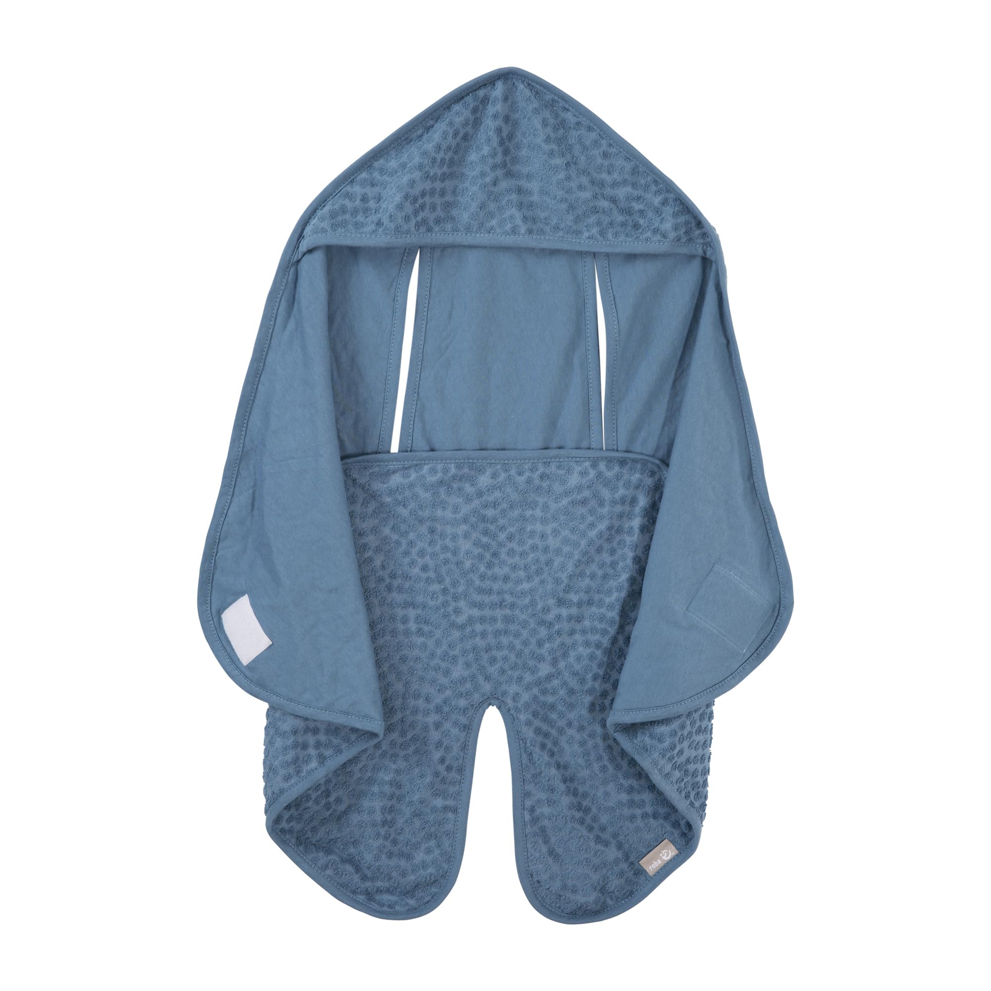 roba Coperta Avvolgente per Bambini Seashells Indigo - 80 x 80 cm - Certificata GOTS & Oeko Tex - Cotone BIO - Traspirante - Blu Indaco