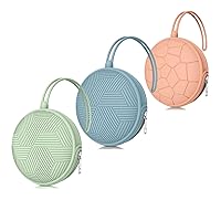 Vista 10 de Smlpuame Juego de 4 Estuches Porta Chupetes, 2 Fundas Portátiles de Silicona para Chupete, Bolsa para Pañalera y Carrito de Bebé con 2 Cajas
