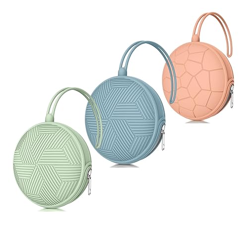 Smlpuame Juego de 3 fundas portátiles para chupetes, bolsa de cubierta para bolsas de pañales, caja de almacenamiento de carro de bebé, fácil de
