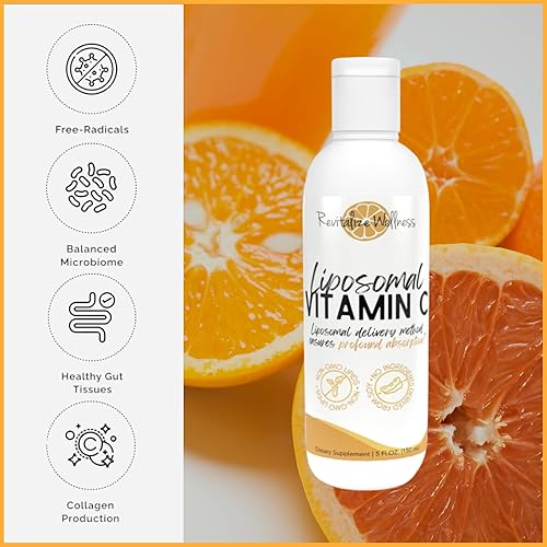 Miniatura 6 de Vitamina C liposomal  1,000 mg de vitamina C  Absorción profunda, pura, sin maíz y sin OGM  30 porciones
