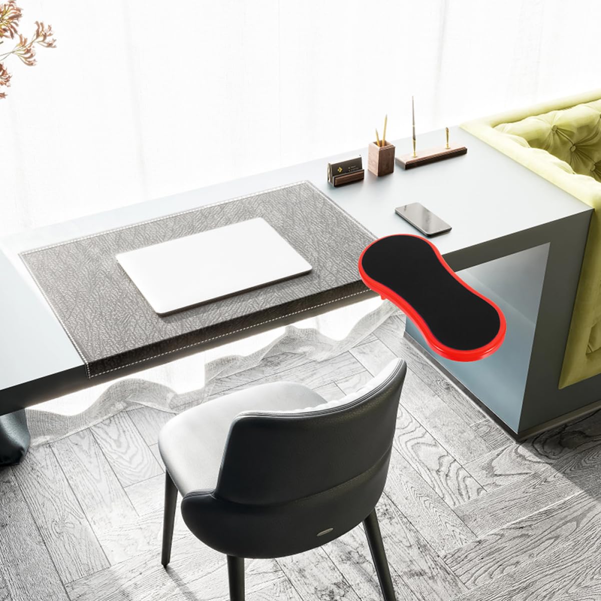 Gadpiparty Supporto Bracciolo Estensibile per Tavolo Poggiapolsi Antiscivolo, Set 2 Pezzi, Accessorio per Computer Ergonomico per Ufficio e Casa, Allevia Affaticamento Polso e Protegge