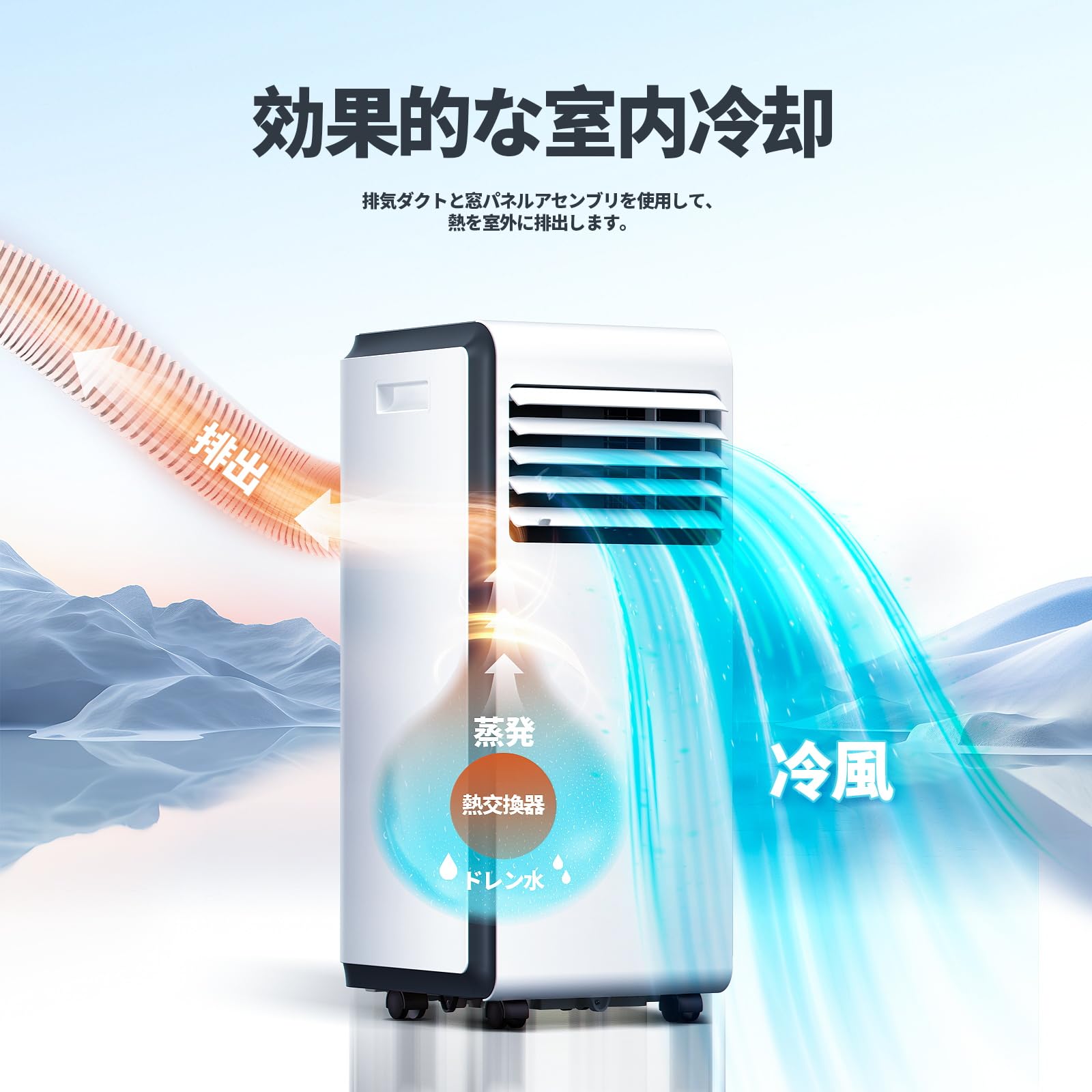 ZAFRO スポットクーラー 家庭用 【2025最新型】小型スポットエアコン