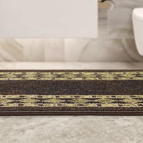Miniatura 29 de Antep Rugs Alfombras modernas con bordes de 2 x 7 pies antideslizantes (antideslizante) de perfil bajo con parte trasera de goma para interiores