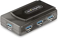 Vista 6 de StarTech. com Hub USB 3.0 SuperSpeed de 4 puertos con adaptador de corriente 5Gbps - Multipuerto portátil USB-A Dock IT Pro - Hub de expansión