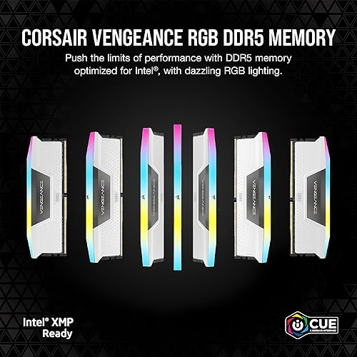 Miniatura 8 de CORSAIR VENGEANCE RGB DDR5 RAM 96 GB (2 x 48 GB) 6000 MHz CL30 Intel XMP iCUE Memoria de computadora compatible - Negro (CMH96GX5M2B6000C30)