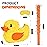 Birchio Duck Pinatas Bundle with a Blindfold and a Bat(16.5 x 12.6 x 4 Inches), Perfect for kid\'s Birthday Parties, Farm Animal Theme Parties and Decorations