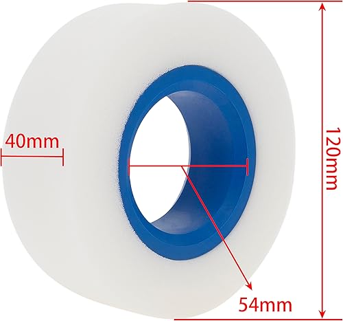 Miniatura 8 de Llanta interior de 1.9 pulgadasespuma de doble etapa de goma más suave insertos de 4.724 in para SCX10 YK 110 18 RC Crawler Car 2 piezas (rojo, 1.9