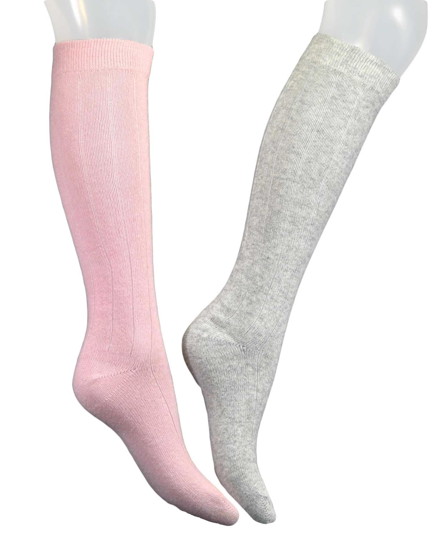 6 PAIA Bauletto regalo con calze donna lunghe colorate in pregiatissimo filato LANA-CASHMERE – 100% made Brescia Italy