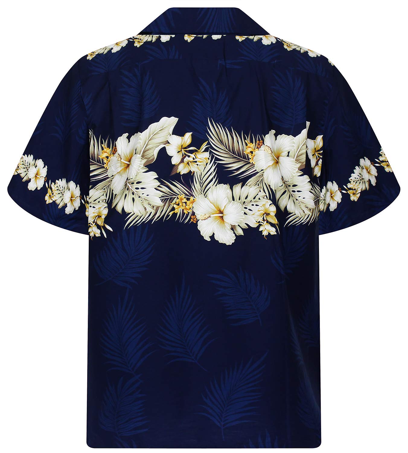 Pacific Legend Originale Camicia-Hawaiana Uomo Manica-Corta Elegante Floreale Stampa-Petto Tradizionale Unisex
