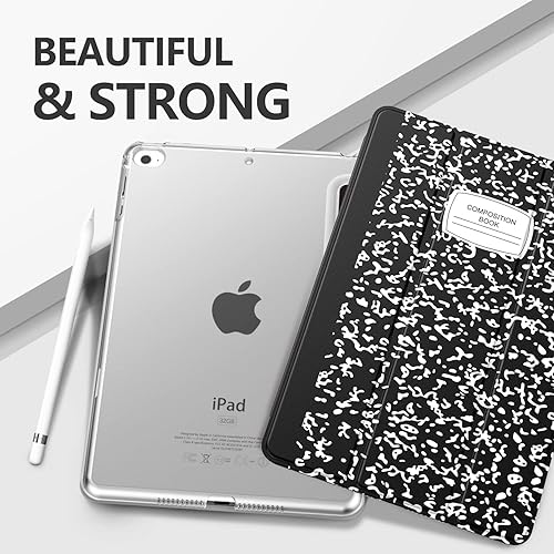 Miniatura 9 de MoKo Case Fit iPad Mini 5 2019Mini 4 2015 (54 generación de 7.9 pulgadas), cubierta de soporte inteligente delgada y ligera con protector trasero