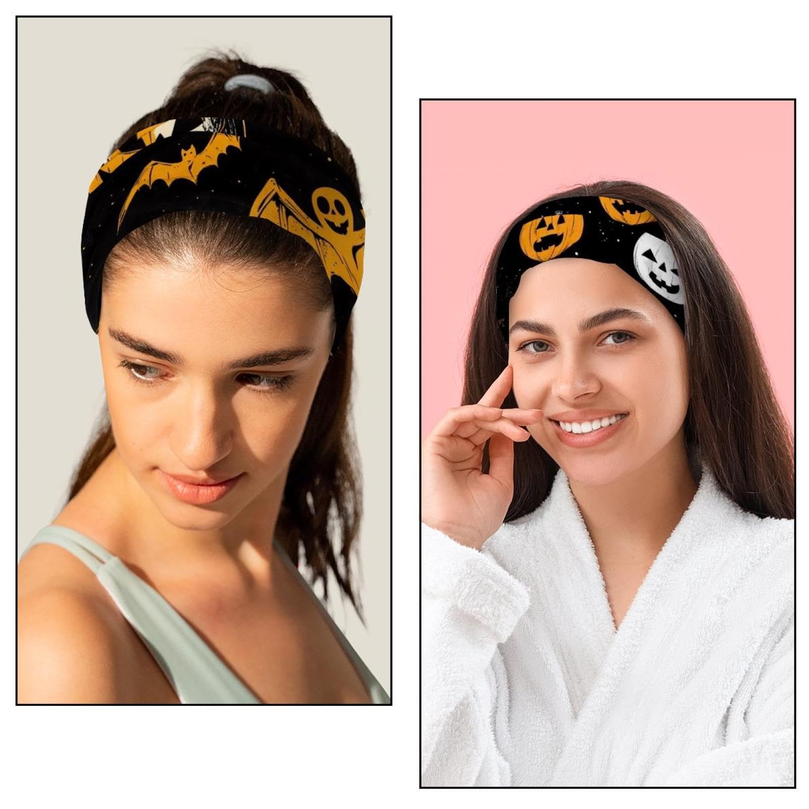 Lot de 6 bandeaux élastiques antidérapants pour femme - Pour yoga, entraînement, course à pied, sport