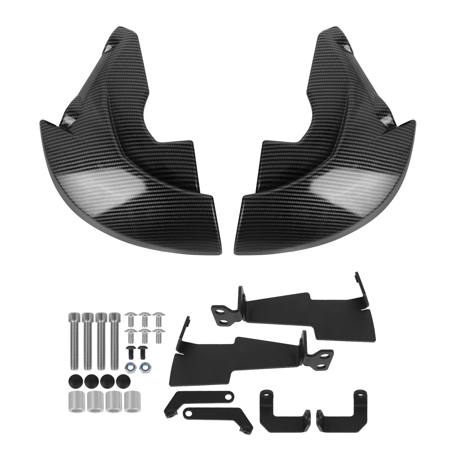 Compatible con cubierta de conducto de refrigeración R1. | Cubierta aerodinámica, ajuste 2020-2024(Carbon Fiber Look)