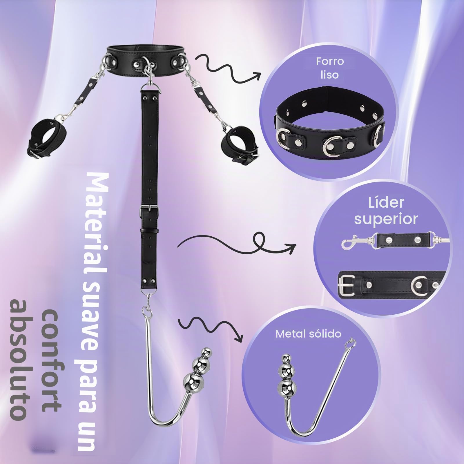 Gancho anal para mujer, gancho anal, juego de bondage, grilletes sexuales para ti, esclavos, extremadamente duro, BDSM, juguetes bondageset set de grilletes para principiantes, juguetes Bdsms juguetes