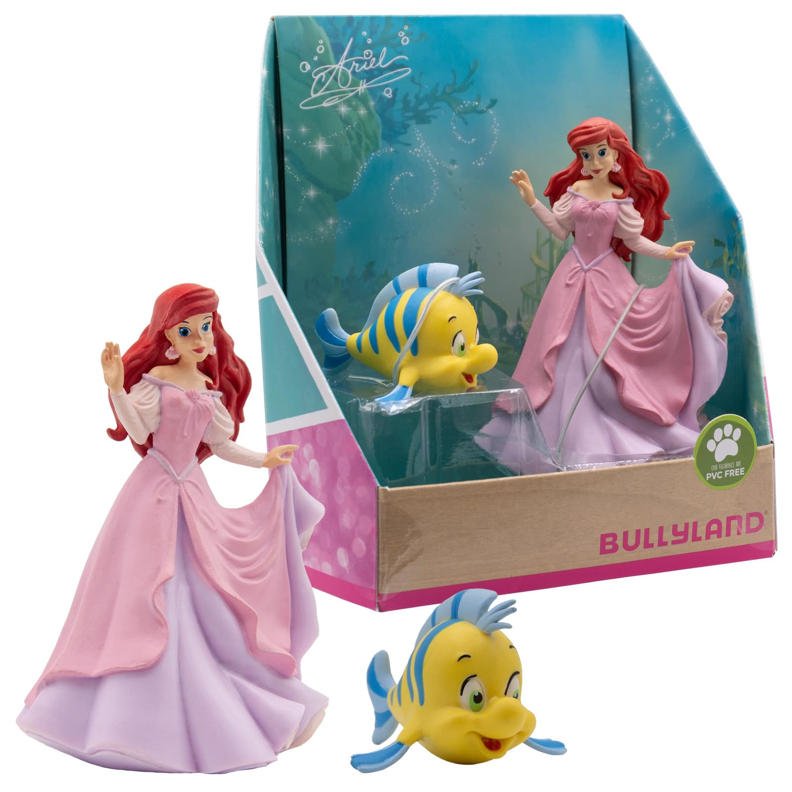 13437 – Toy Set Walt Disney Ariel – Ariel and Fabius, lovingly Hand-Painted Figures, PVC-Free, Great Gift for Boys and Girls for Imaginative Play